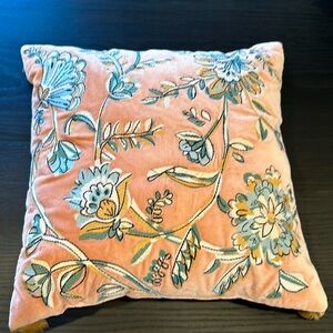 Opalhouse Pink Floral Accent Pillow